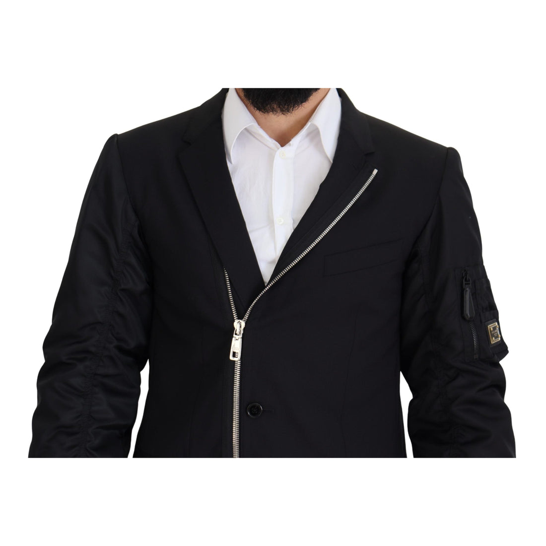 Dolce & Gabbana Elegant Black Virgin Wool Jacket