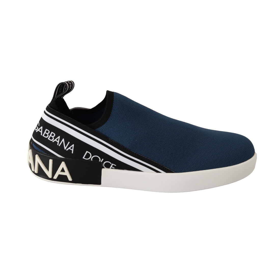 Dolce & Gabbana Elegant Blue & White Loafer Sneakers