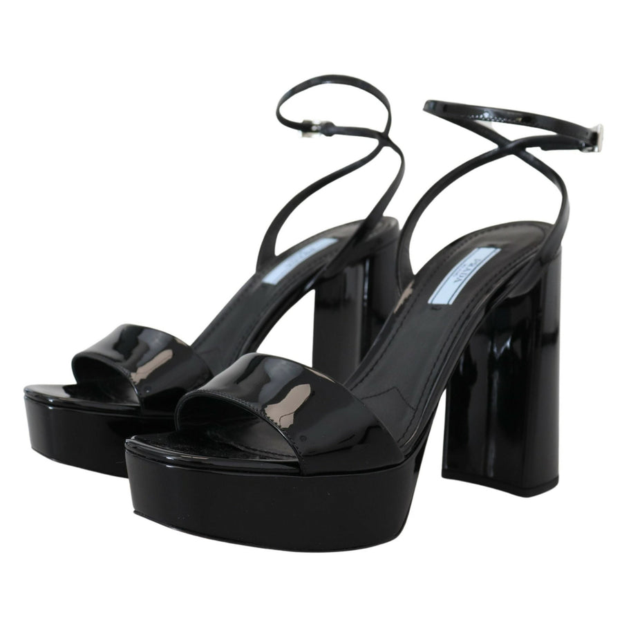 Prada Elevate Your Elegance with Glossy Black Heels