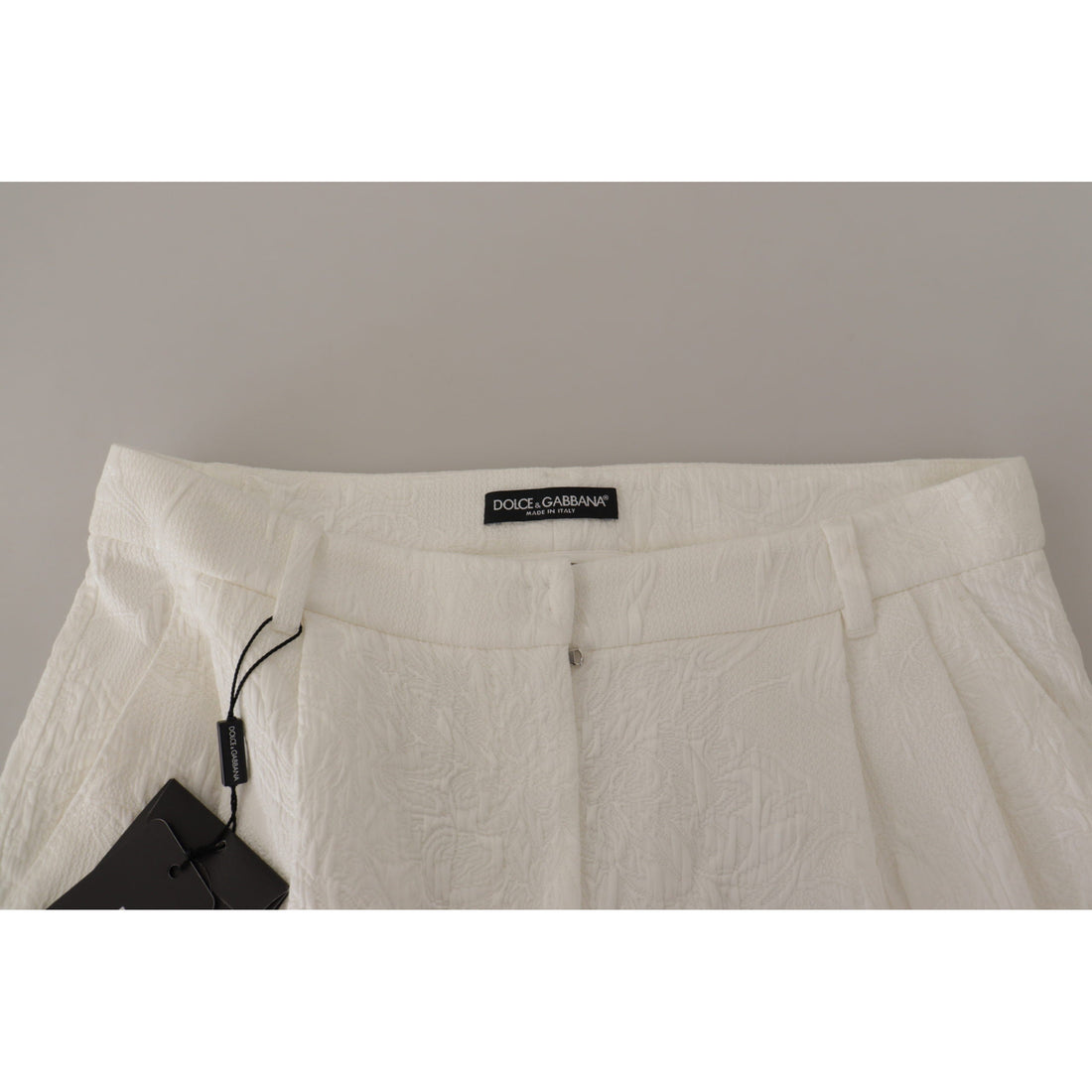 Dolce & Gabbana Elegant High Waist White Culotte Shorts