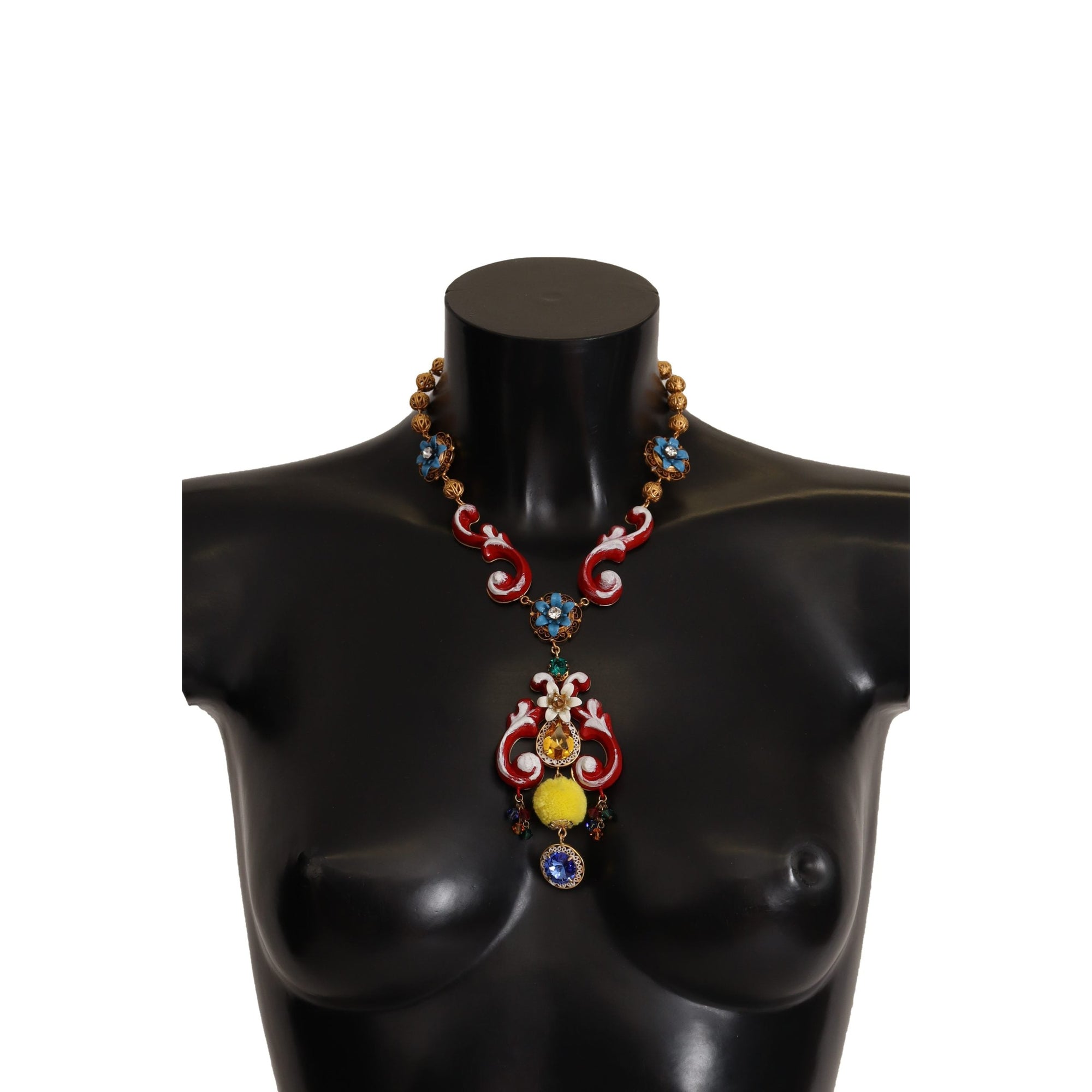 Dolce &amp; Gabbana Multicolor Crystal Statement Necklace