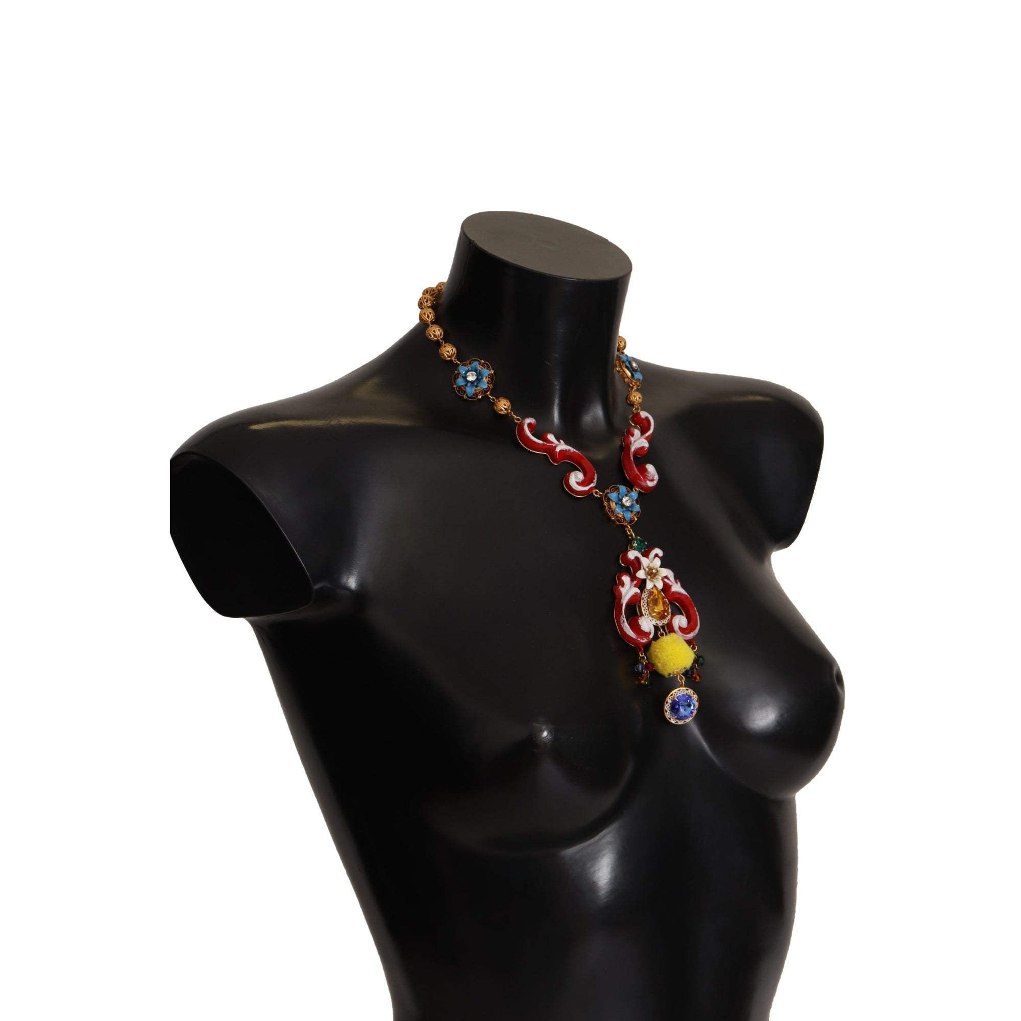 Dolce &amp; Gabbana Multicolor Crystal Statement Necklace
