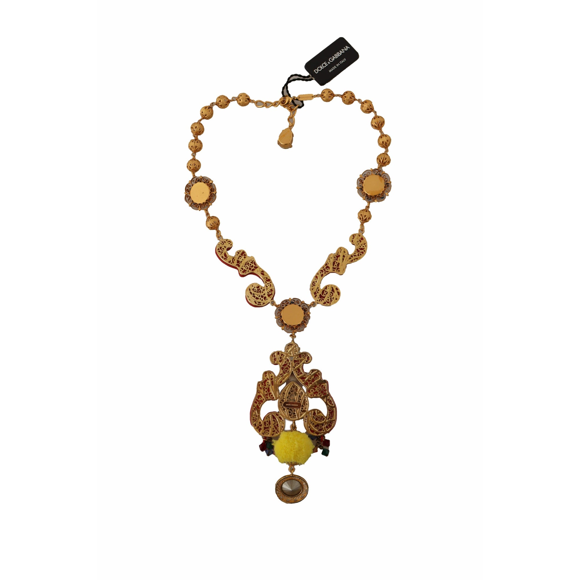Dolce &amp; Gabbana Multicolor Crystal Statement Necklace