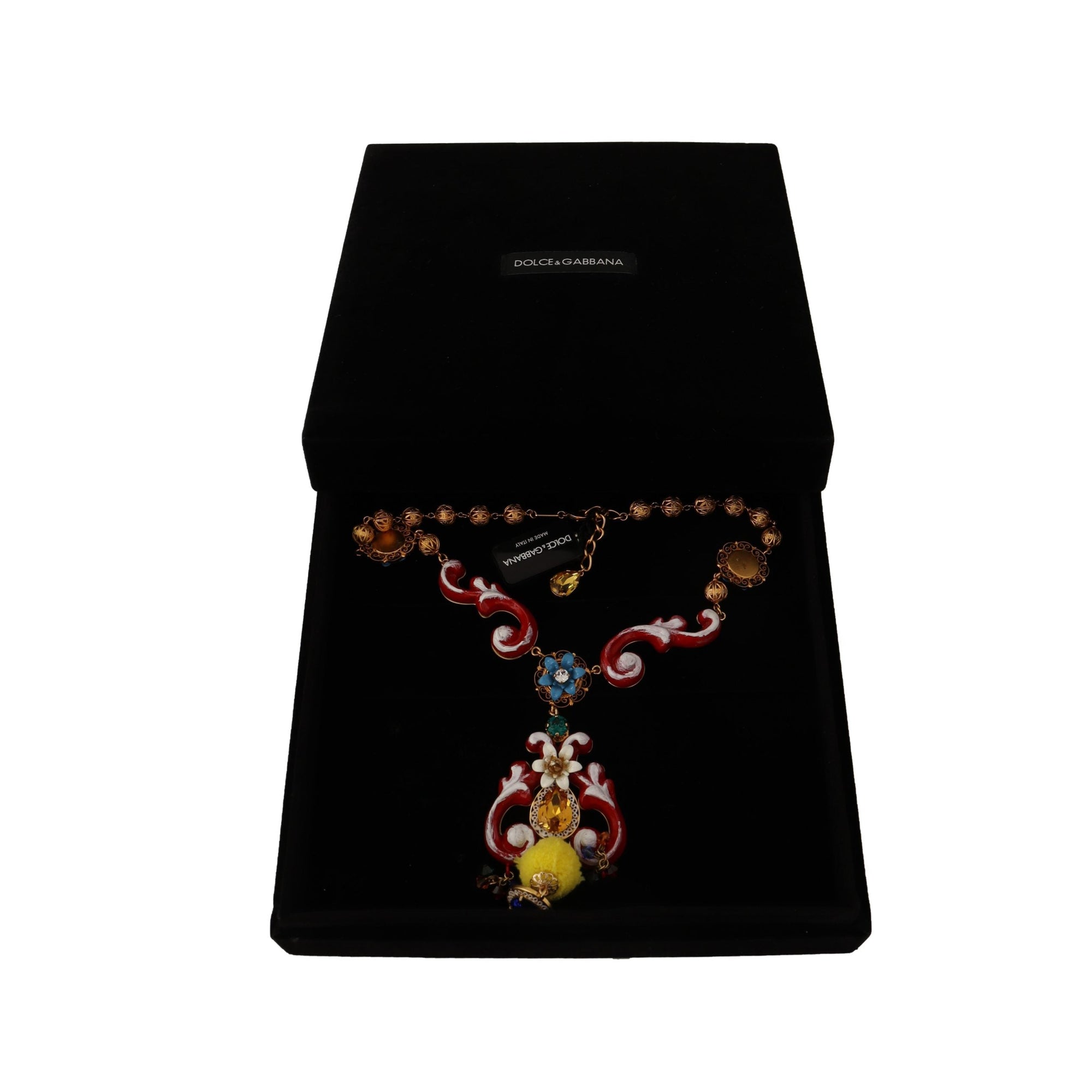 Dolce &amp; Gabbana Multicolor Crystal Statement Necklace