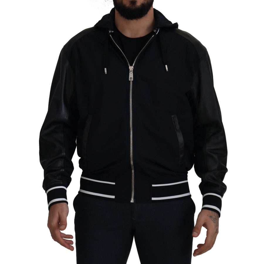 Dolce & Gabbana Elegant Black Bomber Blouson Jacket