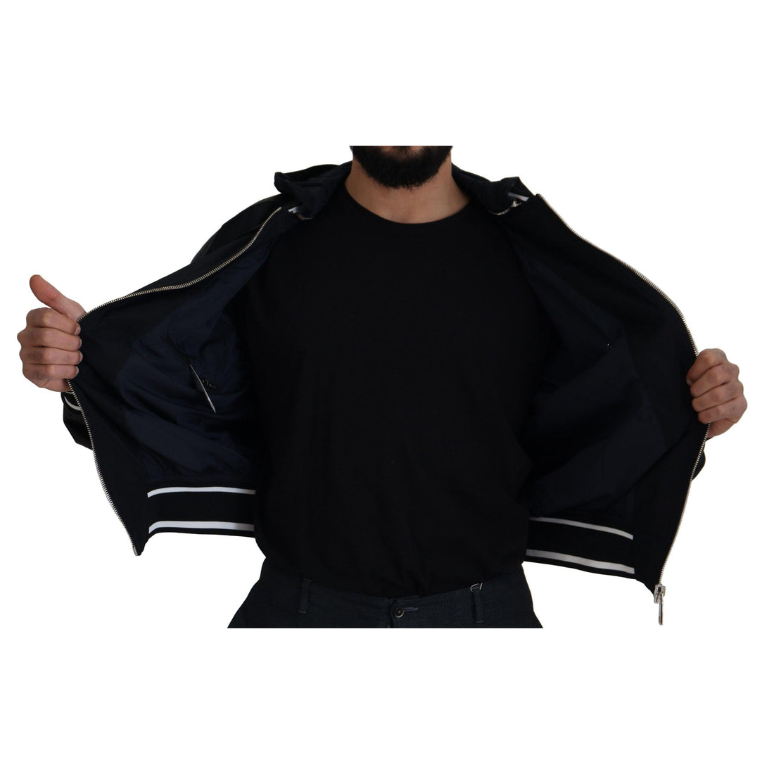 Dolce & Gabbana Elegant Black Bomber Blouson Jacket