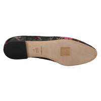 Dolce & Gabbana Multicolor Jacquard Sacred Heart Patch Slip On Shoes