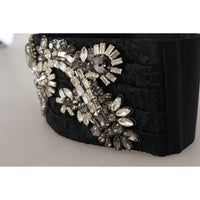 Dolce & Gabbana Elegant Rhinestone-Embellished Silk Belt