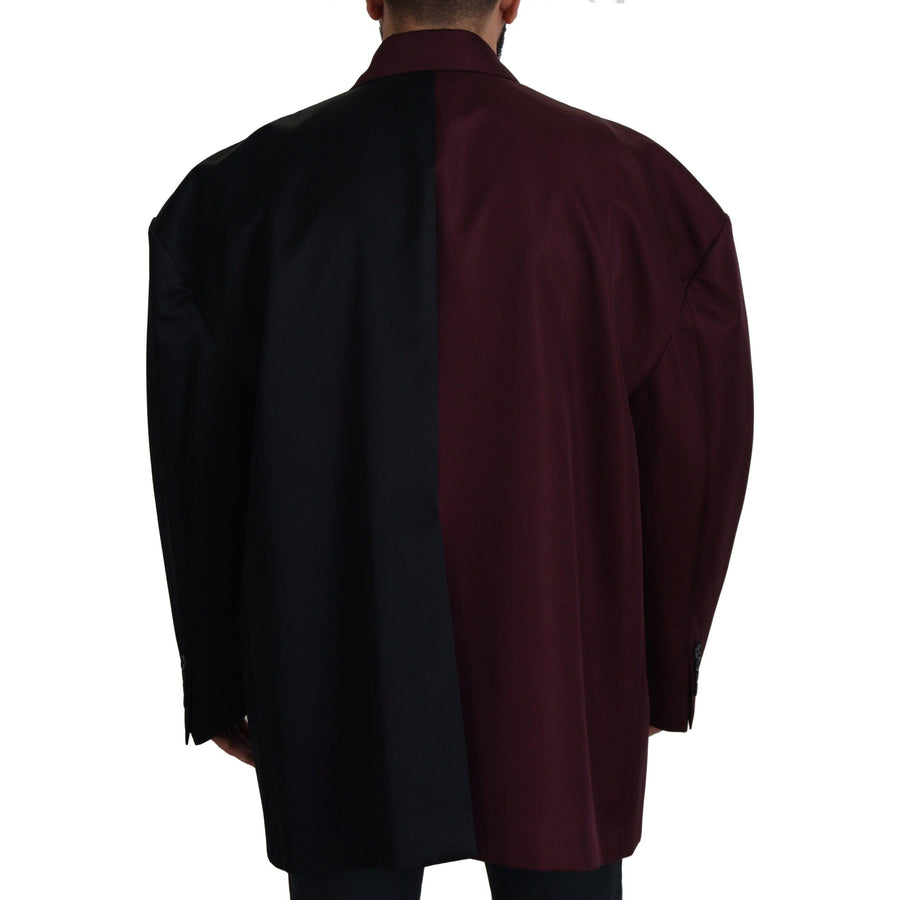 Dolce & Gabbana Elegant Bordeaux Double-Breasted Jacket