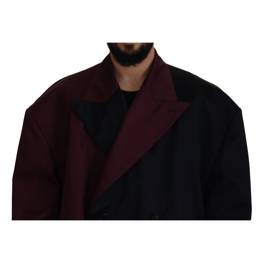 Dolce & Gabbana Elegant Bordeaux Double-Breasted Jacket