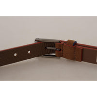 Dolce & Gabbana Chic Suede Belt with Logo Engraved Buckle