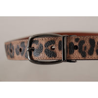 Dolce & Gabbana Elegant Engraved Leather Belt - Timeless Style