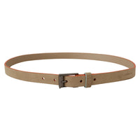 Dolce & Gabbana Elegant Nude Suede Belt with Logo Buckle