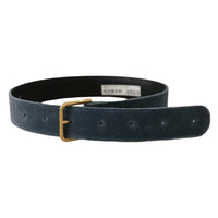 Dolce & Gabbana Elegant Navy Velvet Designer Belt