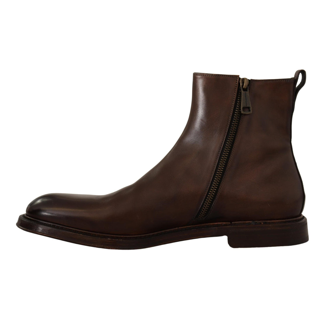 Dolce & Gabbana Brown Leather Chelsea Mens Boots