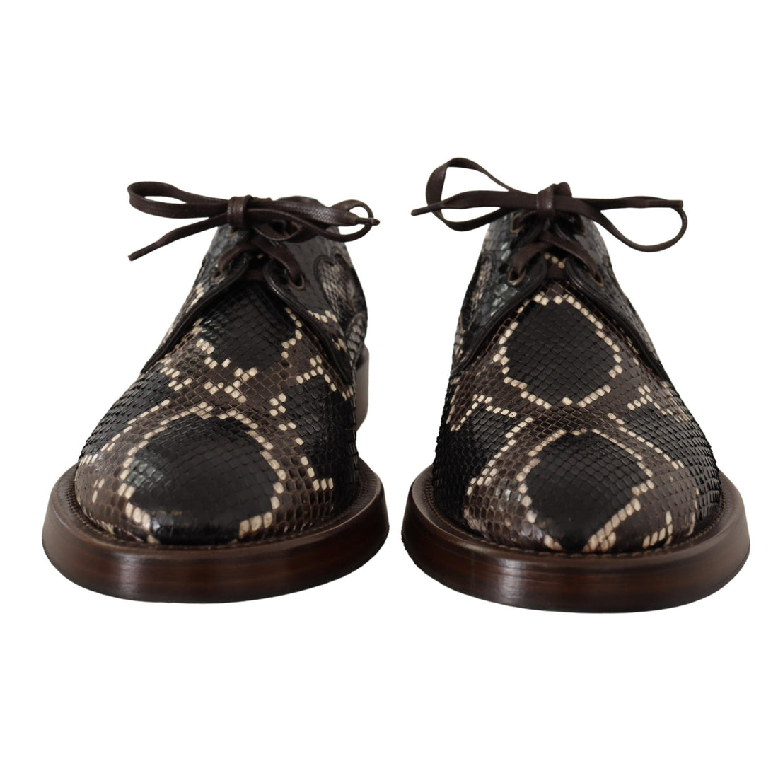 Dolce & Gabbana Elegant Formal Python Derby Shoes