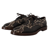 Dolce & Gabbana Elegant Formal Python Derby Shoes