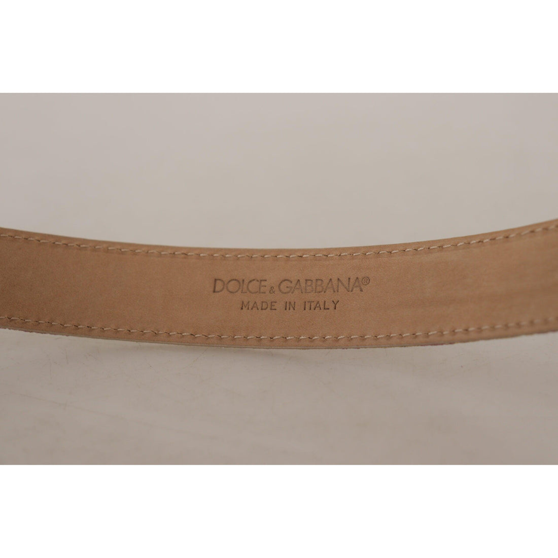 Dolce & Gabbana Chic Gold and Pink Leather Belt