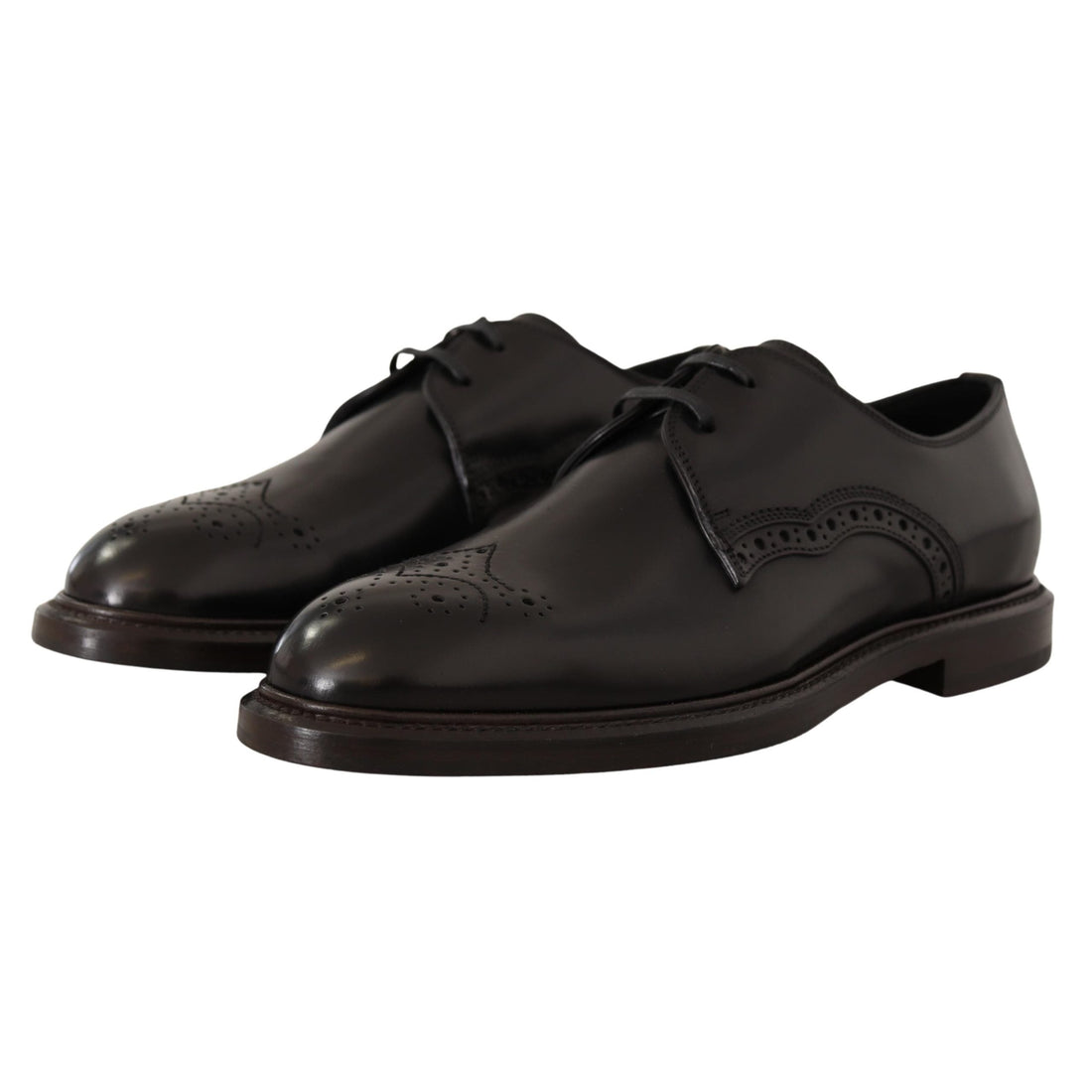 Dolce & Gabbana Elegant Black Derby Dress Shoes