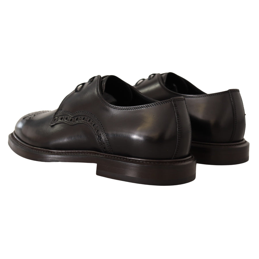 Dolce & Gabbana Elegant Black Derby Dress Shoes