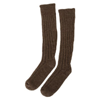 Dolce & Gabbana Chic Brown Wool Blend Over-Calf Socks