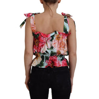 Dolce & Gabbana Elegant Floral Print Sleeveless Tank Top