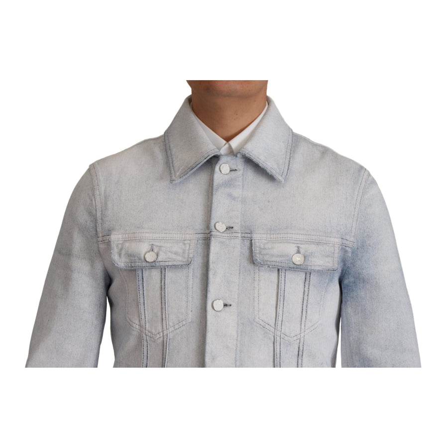 Dolce & Gabbana Elegant Light Blue Denim Jacket