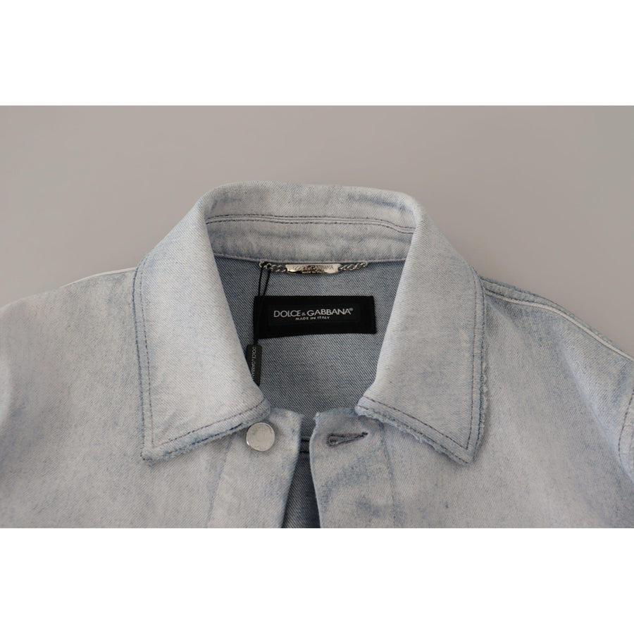 Dolce & Gabbana Elegant Light Blue Denim Jacket