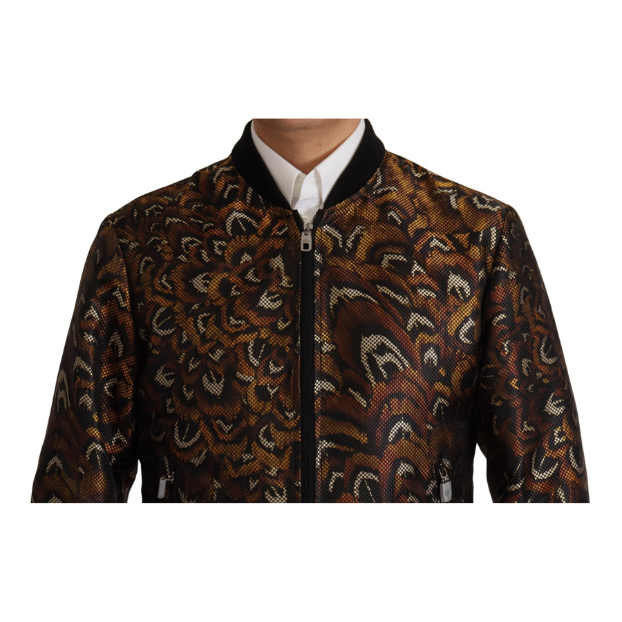 Dolce & Gabbana Elegant Brown Blouson Jacket