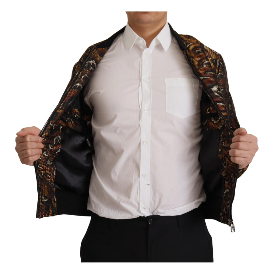 Dolce & Gabbana Elegant Brown Blouson Jacket