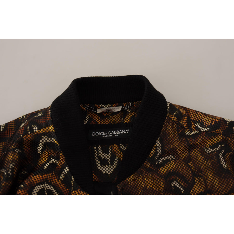 Dolce & Gabbana Elegant Brown Blouson Jacket