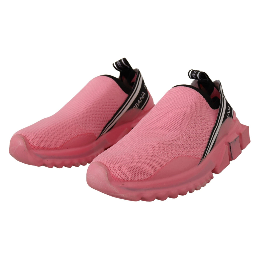 Dolce & Gabbana Chic Pink Sorrento Slip-On Sneakers