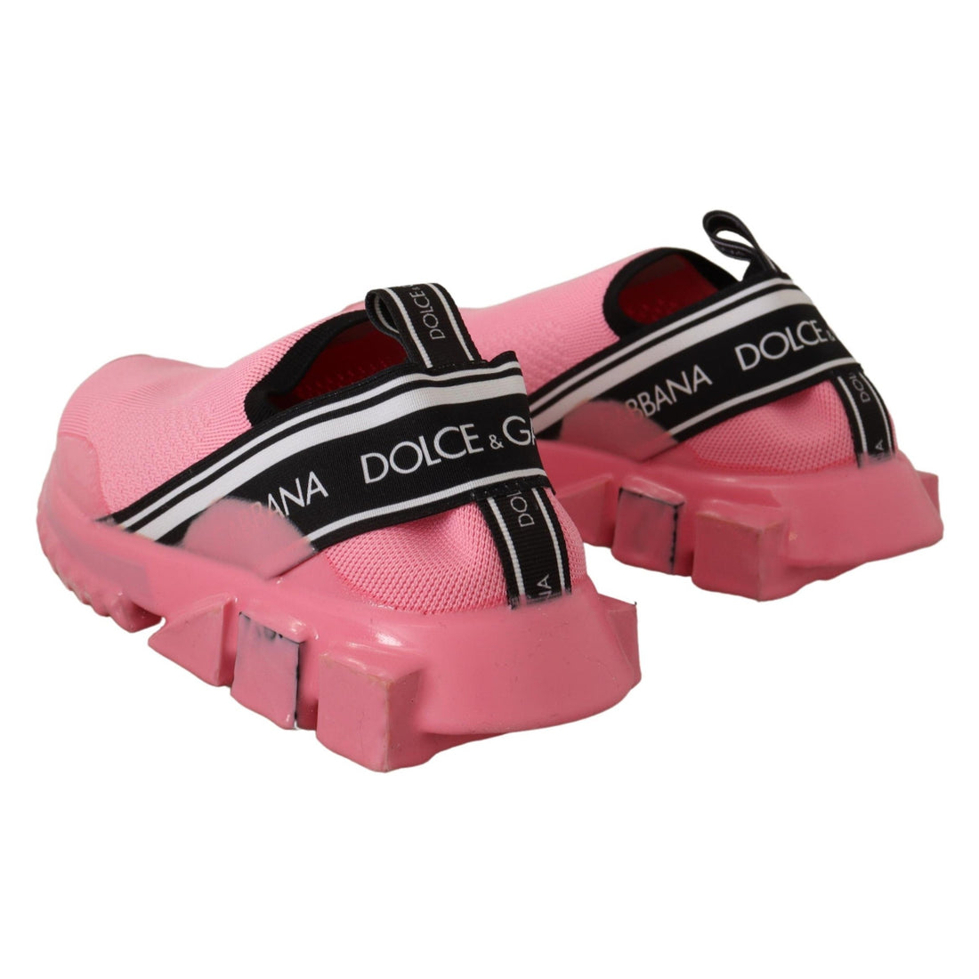 Dolce & Gabbana Chic Pink Sorrento Slip-On Sneakers