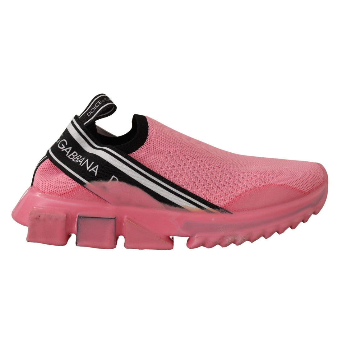 Dolce & Gabbana Chic Pink Sorrento Slip-On Sneakers