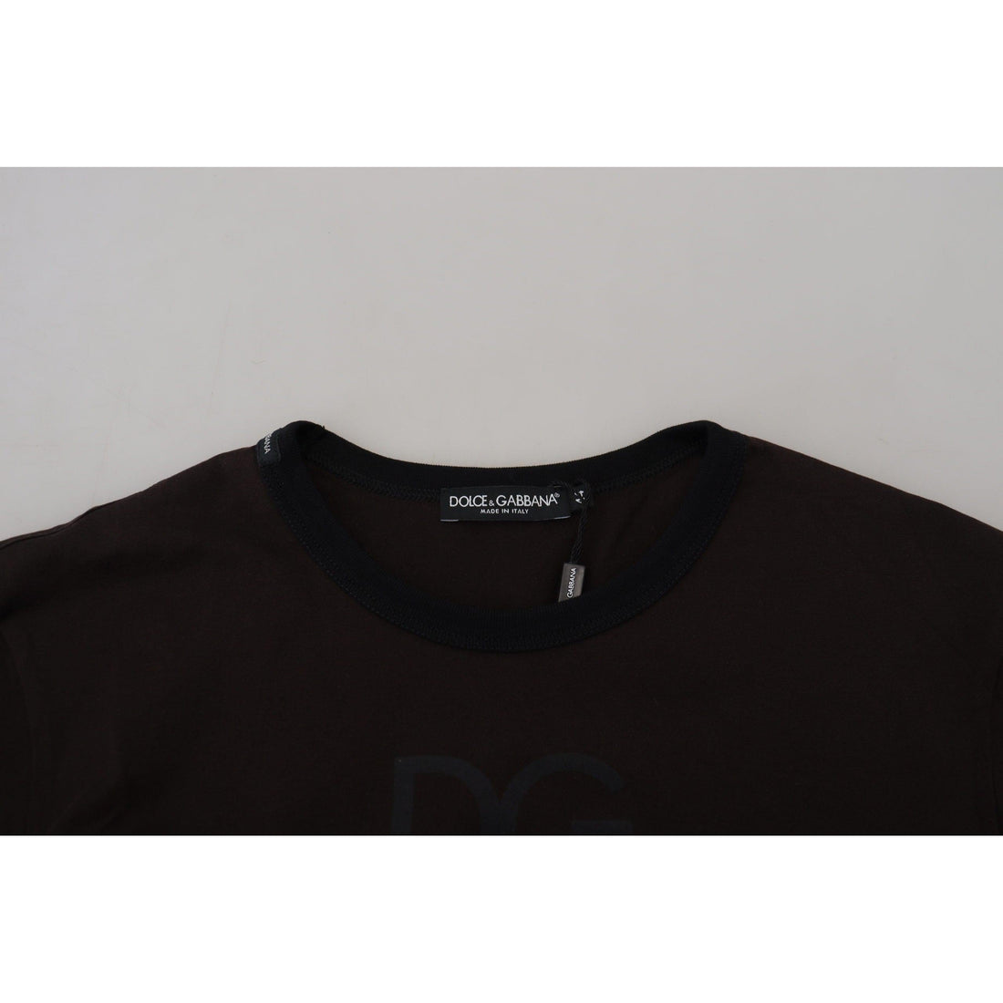 Dolce & Gabbana Elegant Brown Crewneck Cotton Sweater