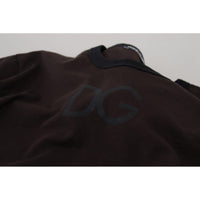 Dolce & Gabbana Elegant Brown Crewneck Cotton Sweater