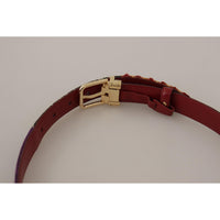 Dolce & Gabbana Multicolor Canvas Leather Belt with Engraved Buckle