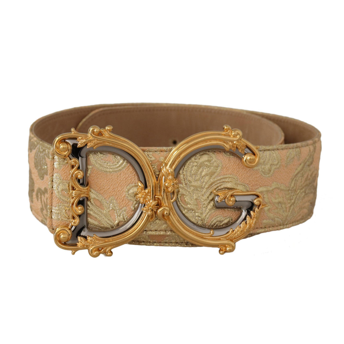 Dolce & Gabbana Elegant Leather Belt with Logo Buckle