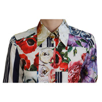 Dolce & Gabbana Elegant Floral Cotton Long Sleeve Top