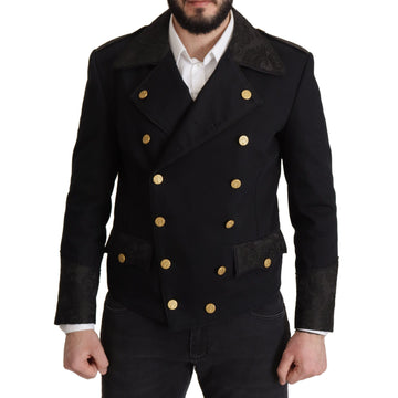 Dolce & Gabbana Elegant Black Double Breasted Jacket