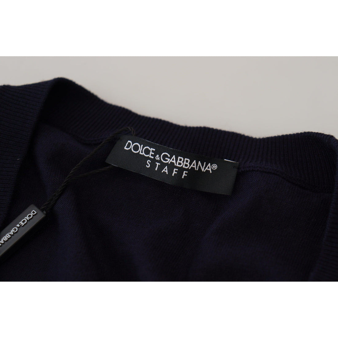 Dolce & Gabbana Elegant Virgin Wool Cardigan Sweater in Blue