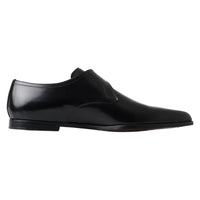 Dolce & Gabbana Elegant Black Leather Monk Strap Shoes