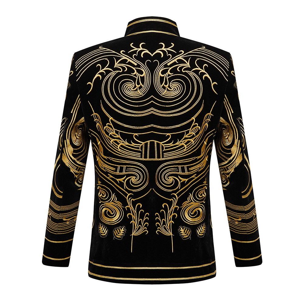 Embroidery Men Suits&amp;amp;Blazer One Piece Luxury Royal Fashion Casual Business Trendy Male Suit Jacket In Stock Free Shipping