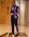 Gold Sequins Men Suits Luxury Formal Casual Business Trendy Male Suit Jacket In Stock Free Shipping