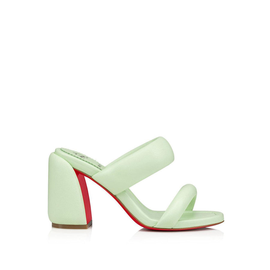 Christian Louboutin Emerald Elegance Leather Mules