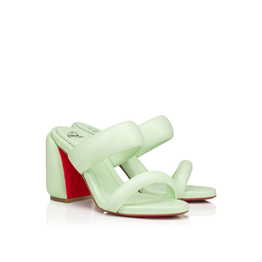 Christian Louboutin Emerald Elegance Leather Mules