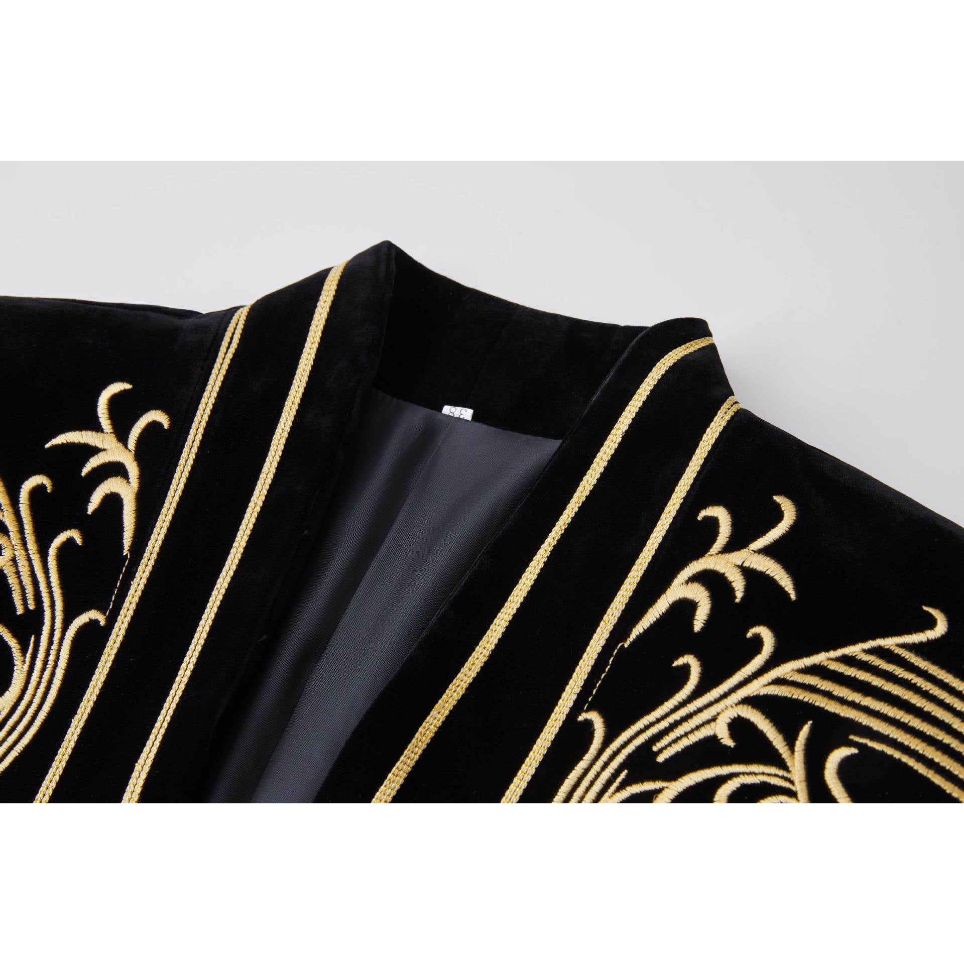 Embroidery Men Suits&amp;amp;Blazer One Piece Luxury Royal Fashion Casual Business Trendy Male Suit Jacket In Stock Free Shipping