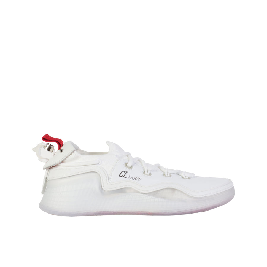 Christian Louboutin Elegant White Leather Sneakers