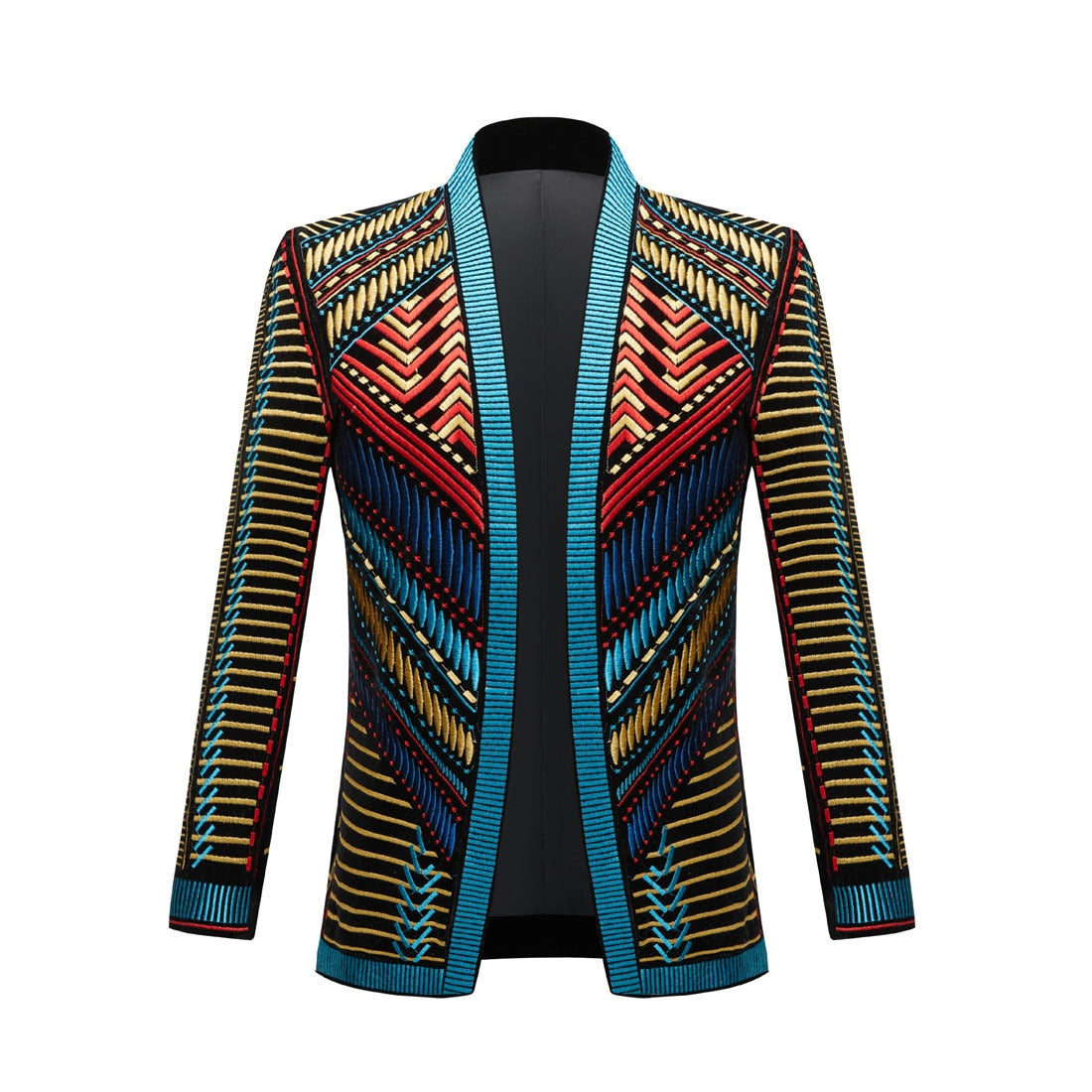 Embroidery Men Suits&amp;amp;Blazer One Piece Luxury Royal Fashion Casual Business Trendy Male Suit Jacket In Stock Free Shipping