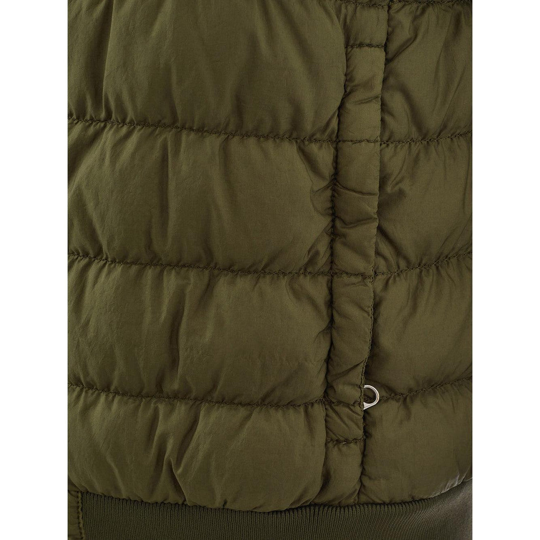 Woolrich Elegant Green Quilted Bomber Jacket